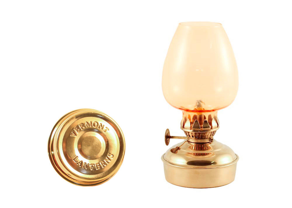 Brass Mini Small Oil Lamp 5.75 (Antique Brass)