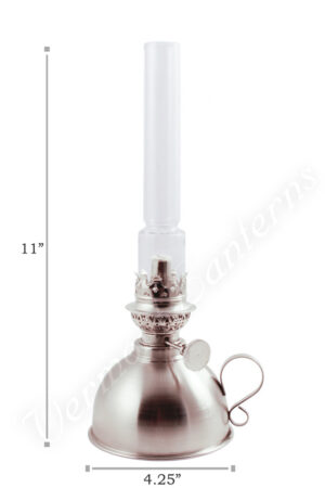 Concord Hurricane Oil Lamp, Solid Authentic Pewter | Made in the USA
