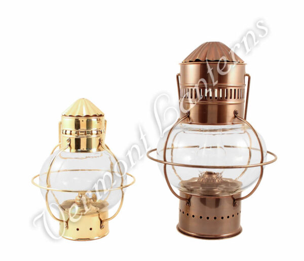 Nautical Oil Lamps - Brass Onion Lantern 10"