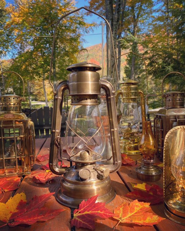 Antique Brass Hurricane Lanterns Vermont