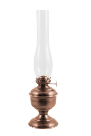 Oil Lanterns - Antique Brass "Pico" Table Lamp 14"