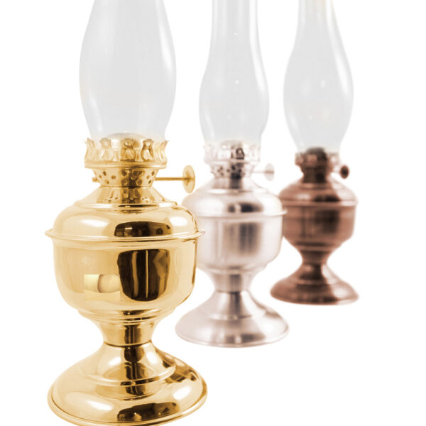 Oil Lanterns - Pewter "Pico" Table Lamp 14"