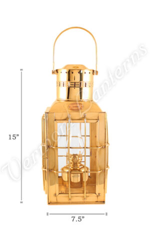 15 Antique Combo Oil Ship Lantern Nautical Brass Red Port Lantern LAMP  Maritime