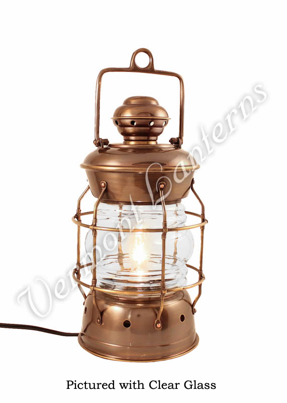 Electric Lanterns - Nautical Lanterns Antique Brass Nelson - 13.5