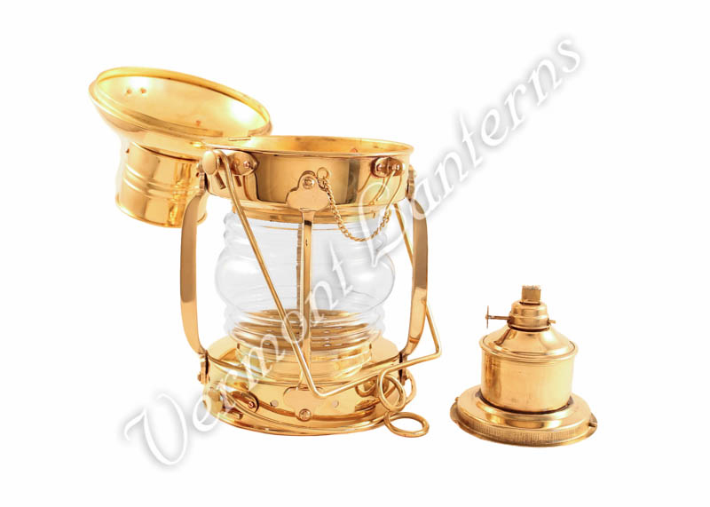 Vintage Brass Birdcage Anchor Lantern