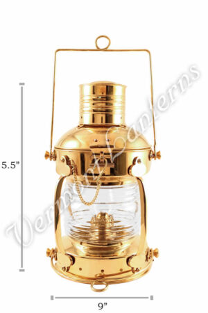 Antique Brass Anchor Oil Lantern 12 – Tesaut Models
