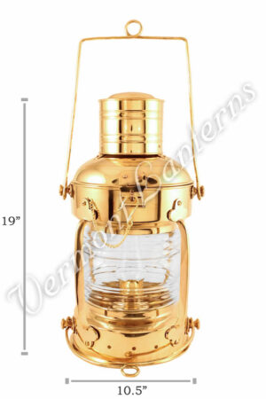 Ships Lanterns - Brass Anchor Lamp - 10
