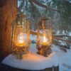 Vermont Lanterns Winter Camping Brass Hurricane