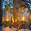 Vermont Lanterns Winter Camping Brass Hurricane 2