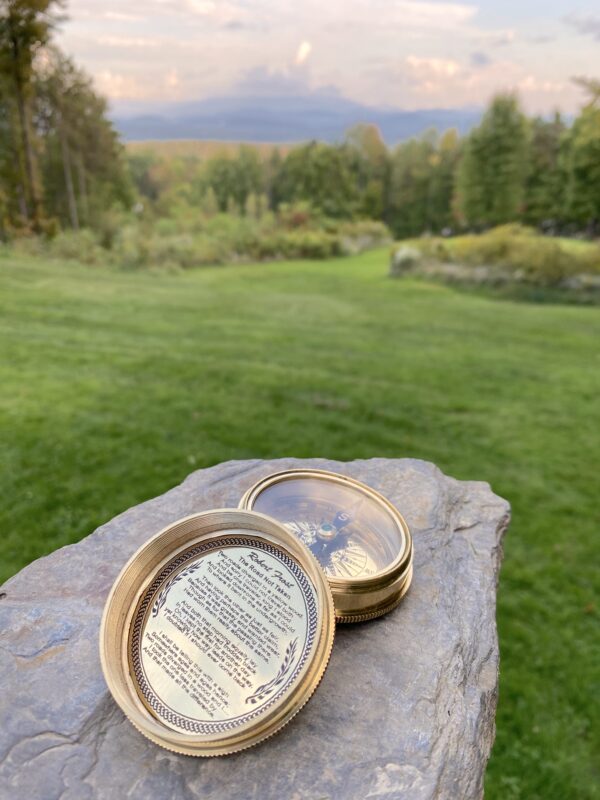 Brass Camping Compass - with Clip - Image 4