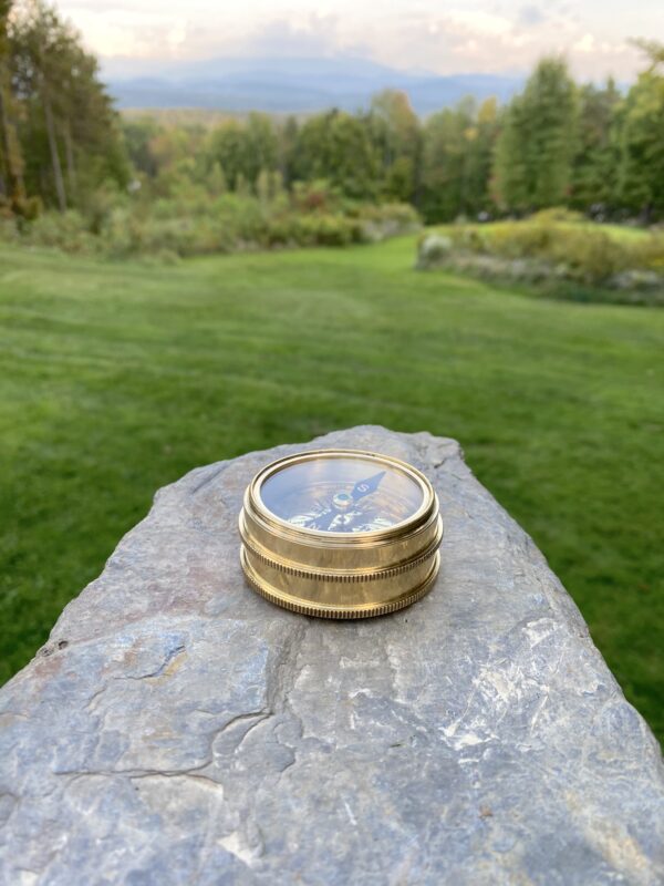 Brass Camping Compass - with Clip - Image 5