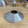 Pewter finished Brass Mini Chimney Shade