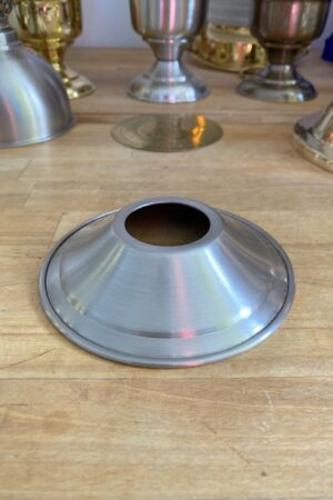 Pewter finished Brass Mini Chimney Shade