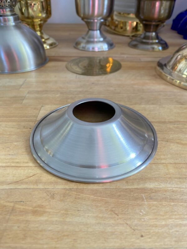 Pewter finished Brass Mini Chimney Shade