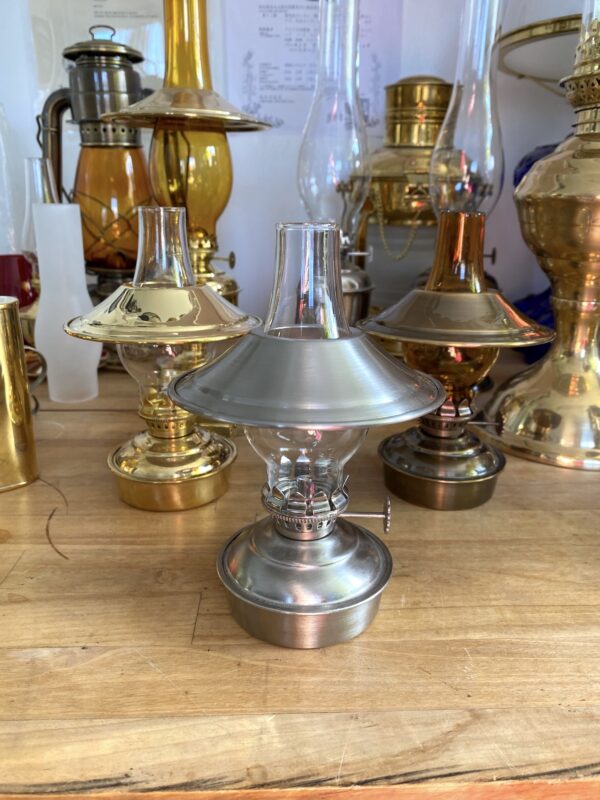 Pewter finished Brass Mini Chimney Shade