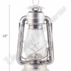 Hurricane Lantern - Galvanized Steel - 12"