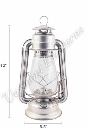 Hurricane Lantern - Galvanized Steel - 12"