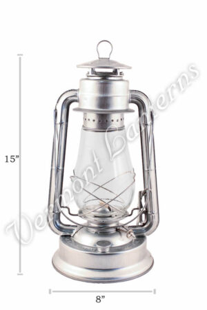 Hurricane Lantern - Galvanized Steel - 15"