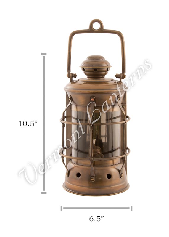 Nautical Lamps - Antique Brass Masthead Lantern - 10.5