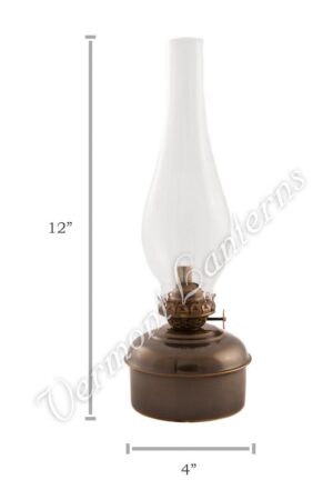  Vermont Lanterns Brass Mini Small Oil Lamp 5.75 (Brass) : Home  & Kitchen