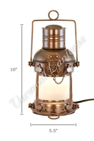 Ships Lanterns - Brass Anchor Lamp - 12